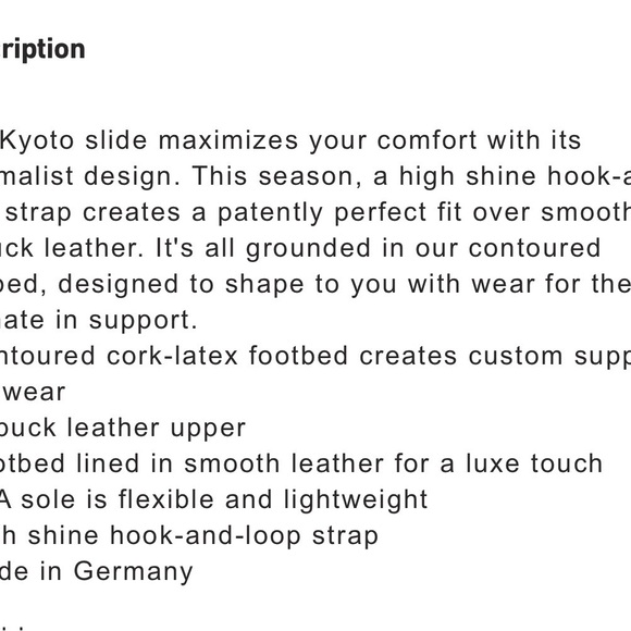 Birkenstock Kyoto New Beige Nubuck Slide Sandals size EU38/US7-8 EUC $160 - Picture 3 of 15